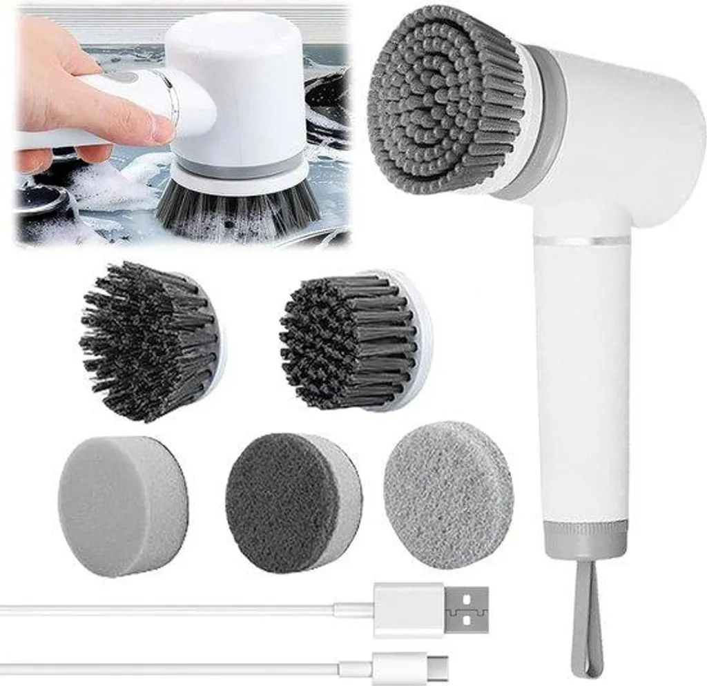 Brosse électrique de nettoyage pour joints et vitres de douche - Sans fil