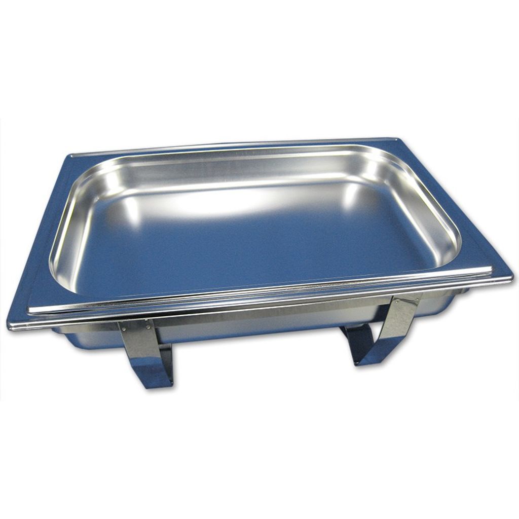 Chafing Dish Speisenwärmer Warmhaltebehälter 2x1/2GN Behälter Faltbarer Gestell 