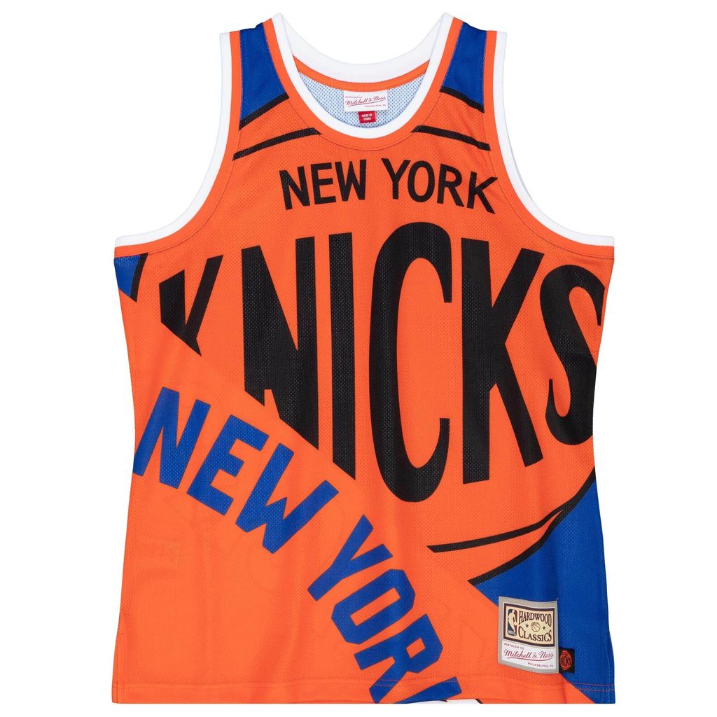 New York Knicks NBA Mitchell & Ness Big Face Fashion 5.0 Tank Top-L