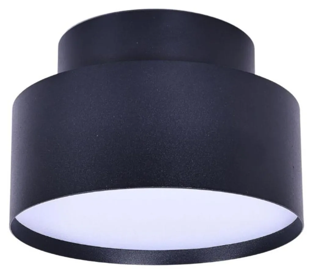 Luminaire encastré LED Ovidia 24W métal noir design extra plat 71320