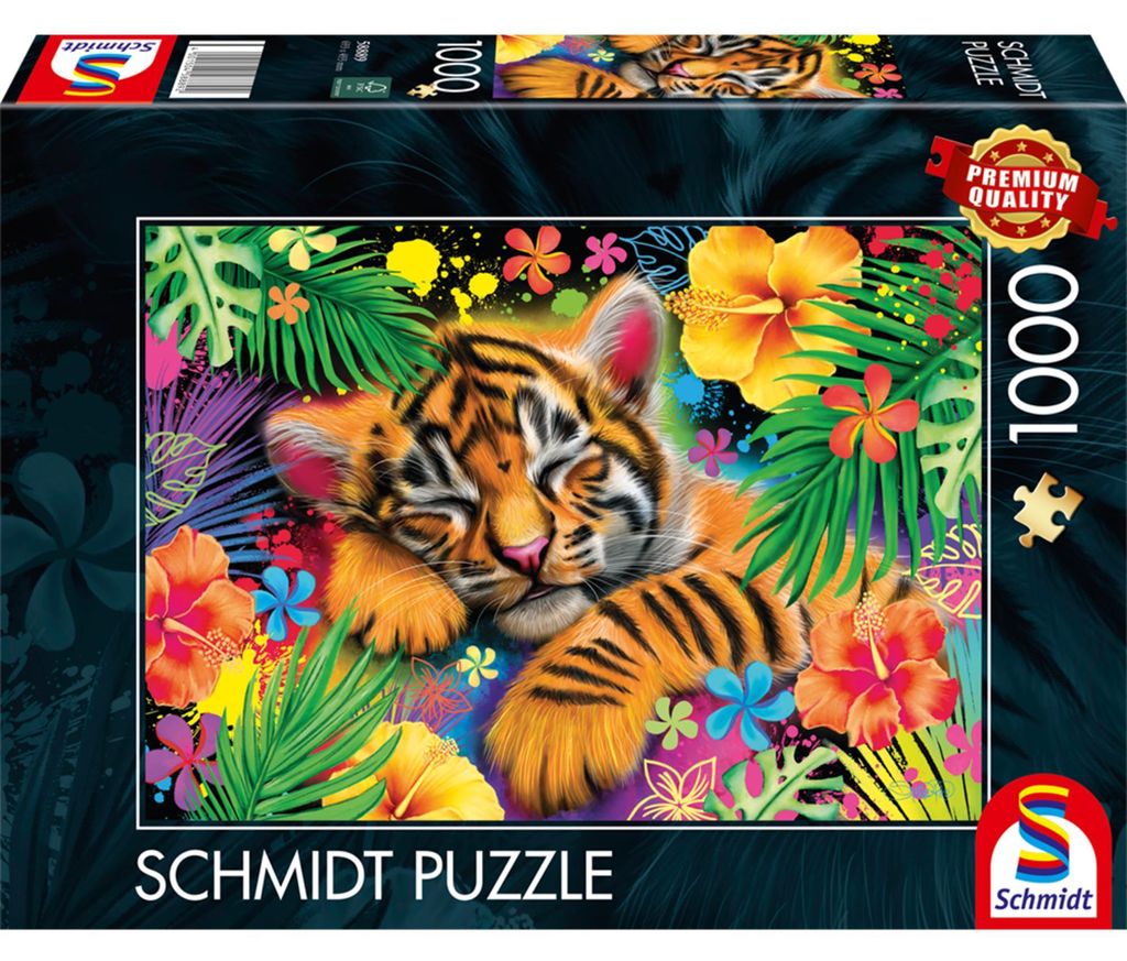 Schmidt Spiele Tiger-Welpe, Puzzle, (1000 Teile)