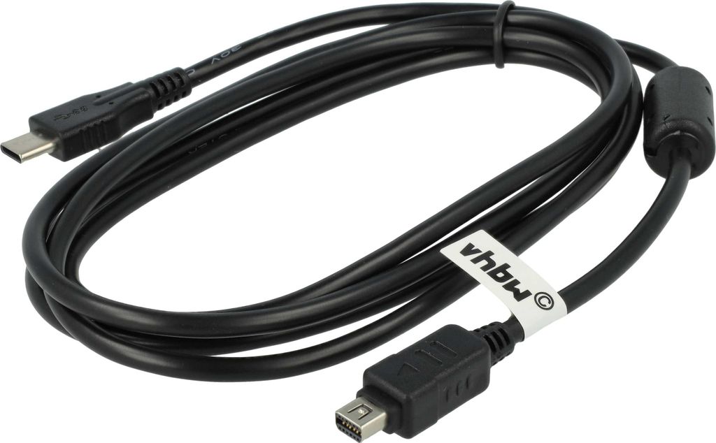 vhbw USB-C-Kabel Ersatz für Olympus CB-USB5, CB-USB8, CB-USB6 für Kamera, Camcorder - Datenkabel, 150 cm