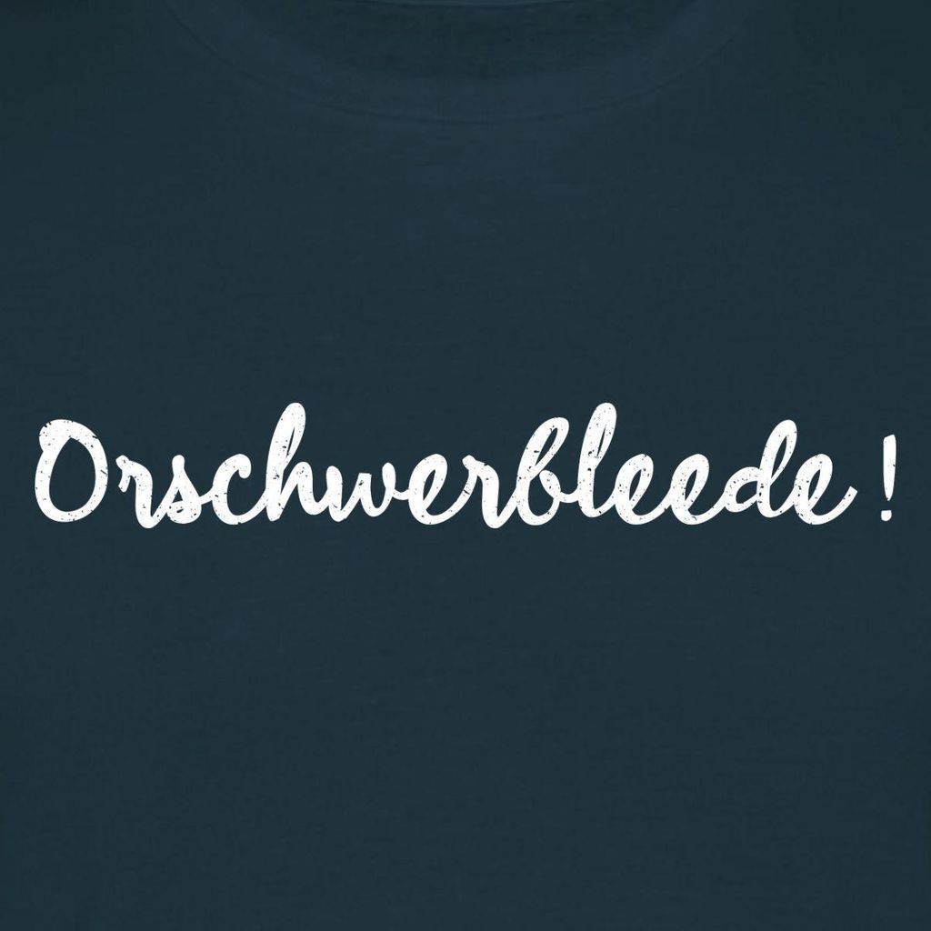 Spreadshirt Orschwerbleede Sächsischer Ausruf Sachsen Männer T-Shirt, XXL, Navy