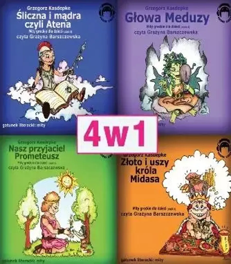 Apprendre la Mythologie : Mythes Grecs pour les Enfants 4 en 1 Adaptés