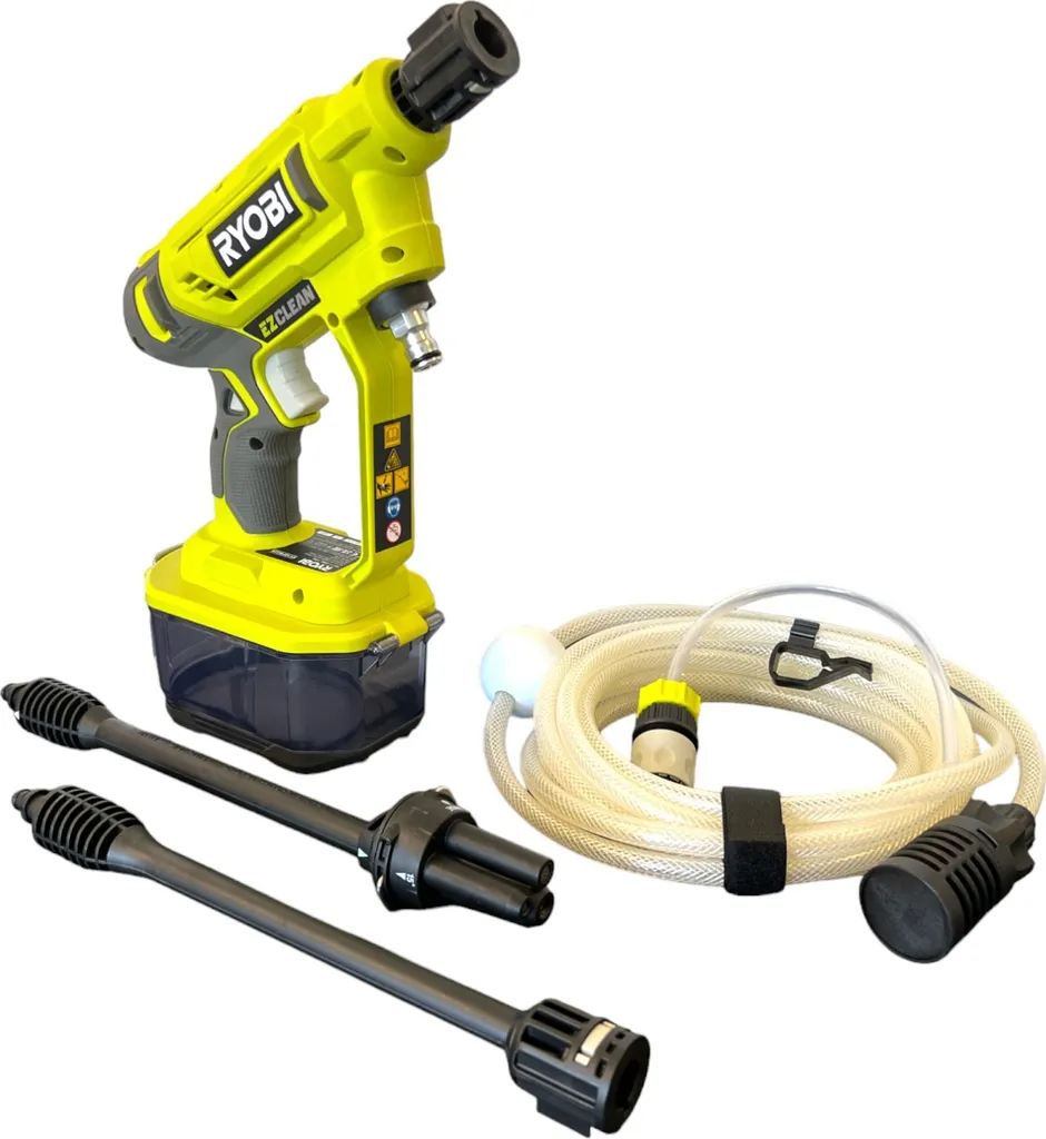 Idropulitrice Portatile Ryobi RY18PW22A-0 | Pulizia Bici e Camper