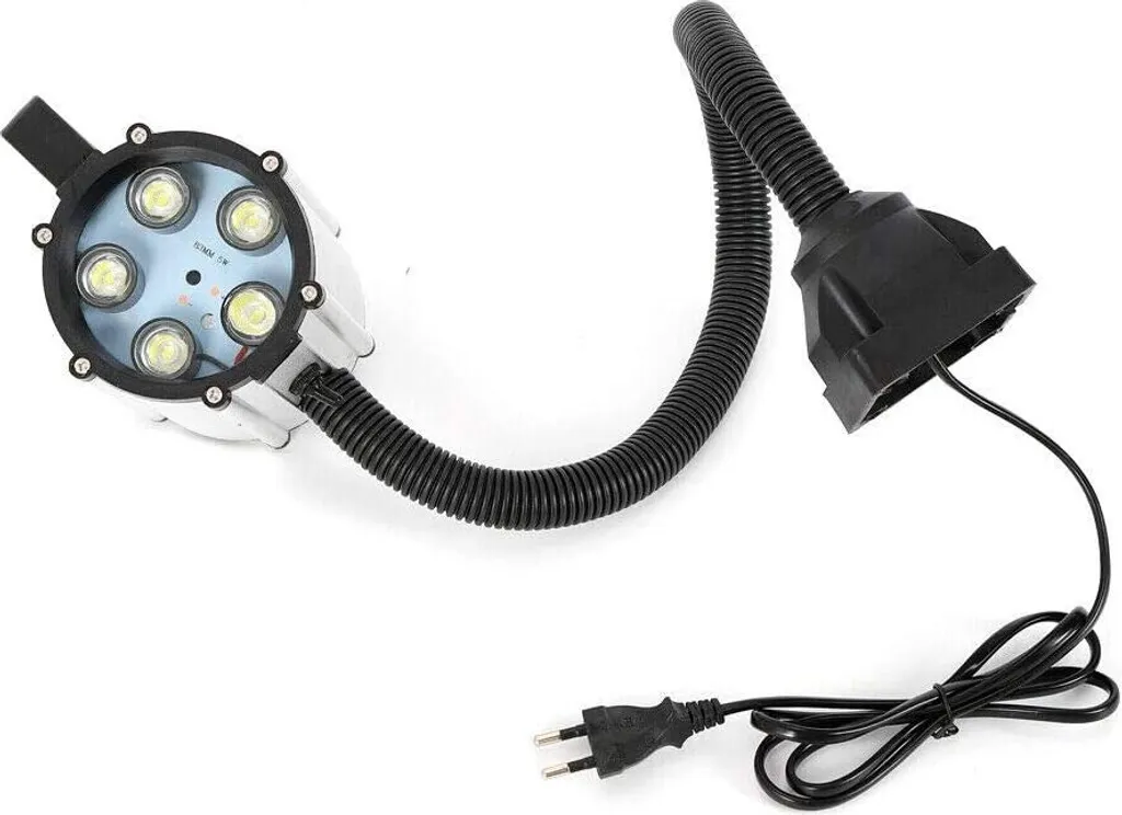 Lampe de travail étanche IP65 à bras flexible pour tour CNC et forage