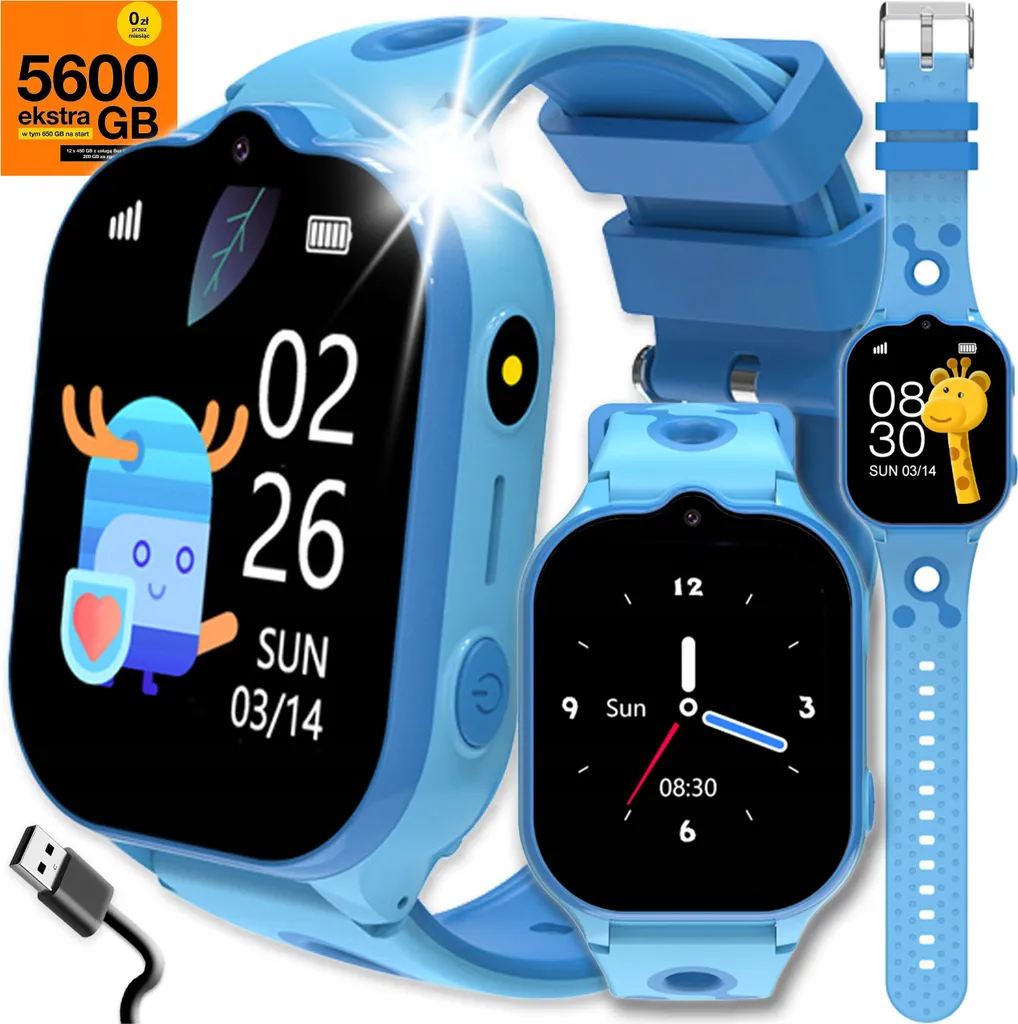 Smartwatch LT52 Blu: Il Gadget 4G Indispensabile per Piccoli Eroi