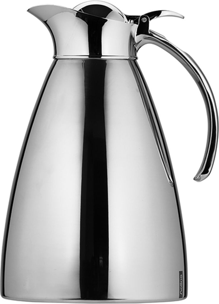 Helios Edelstahl-Isolierkanne Brilliant 1,5 l, Klappdeckel, spülmaschinenfest