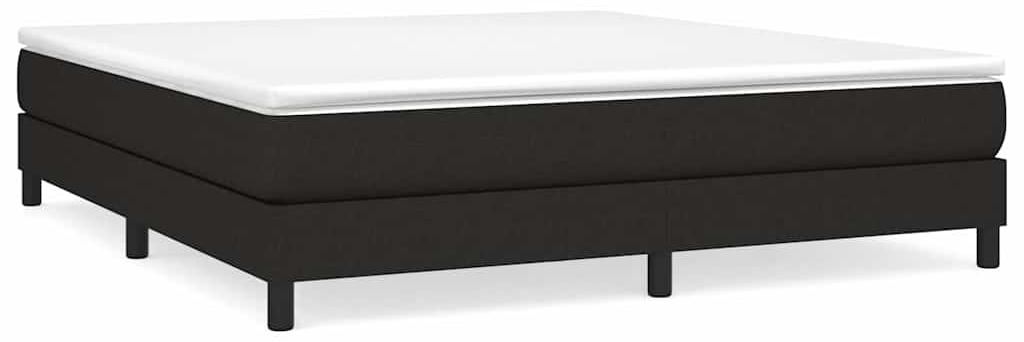 vidaXL Boxspringbettgestell Schwarz 160x200 cm Stoff Produktbild 