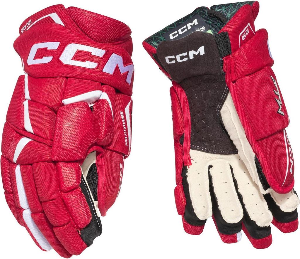 Handschuhe CCM JETSPEED FTW Damen Senior rot/weiss 13 Zoll