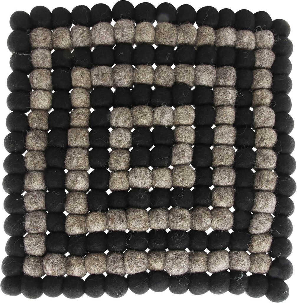 Filzuntersetzer - Filzmatte - Untersetzer - schwarz - quadratisch - ca. 30 cm