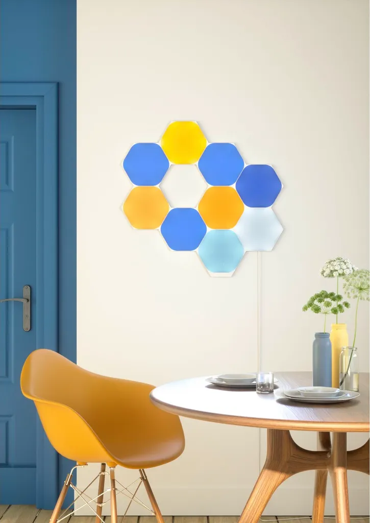 Kit Nanoleaf Shapes Hexagons 9 PK Éclairage Modulaire et Tactile RVB