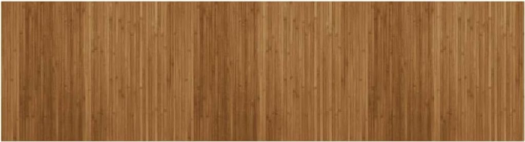 vidaXL Teppich Rechteckig Braun 80x300 cm Bambus