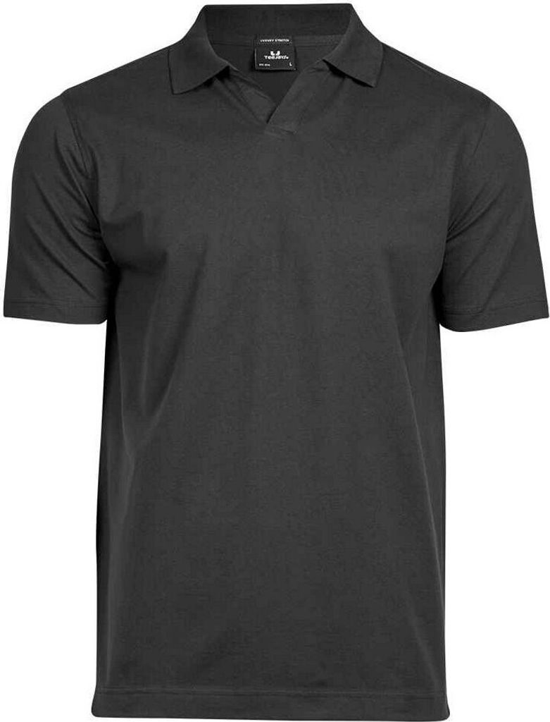 Tee Jays - Poloshirt V-Ausschnitt für Herren PC5194 (M) (Schwarz)