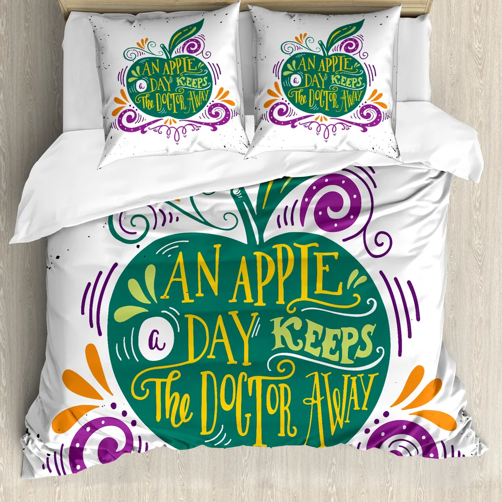 Set Copripiumino Verde Viola ABAKUHAUS 200x200 Design Moderno