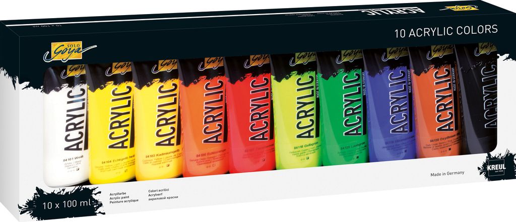 KREUL Acrylfarbe SOLO Goya Acrylic 100 ml 10er Set