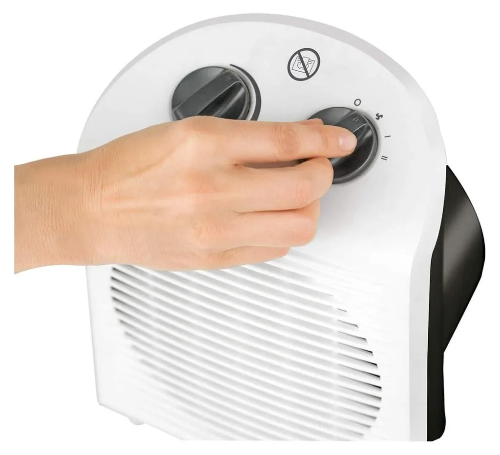 BLACK+DECKER Aérotherme 2000W IP21 Blanc - Chauffage d'Appoint Rapide - 3