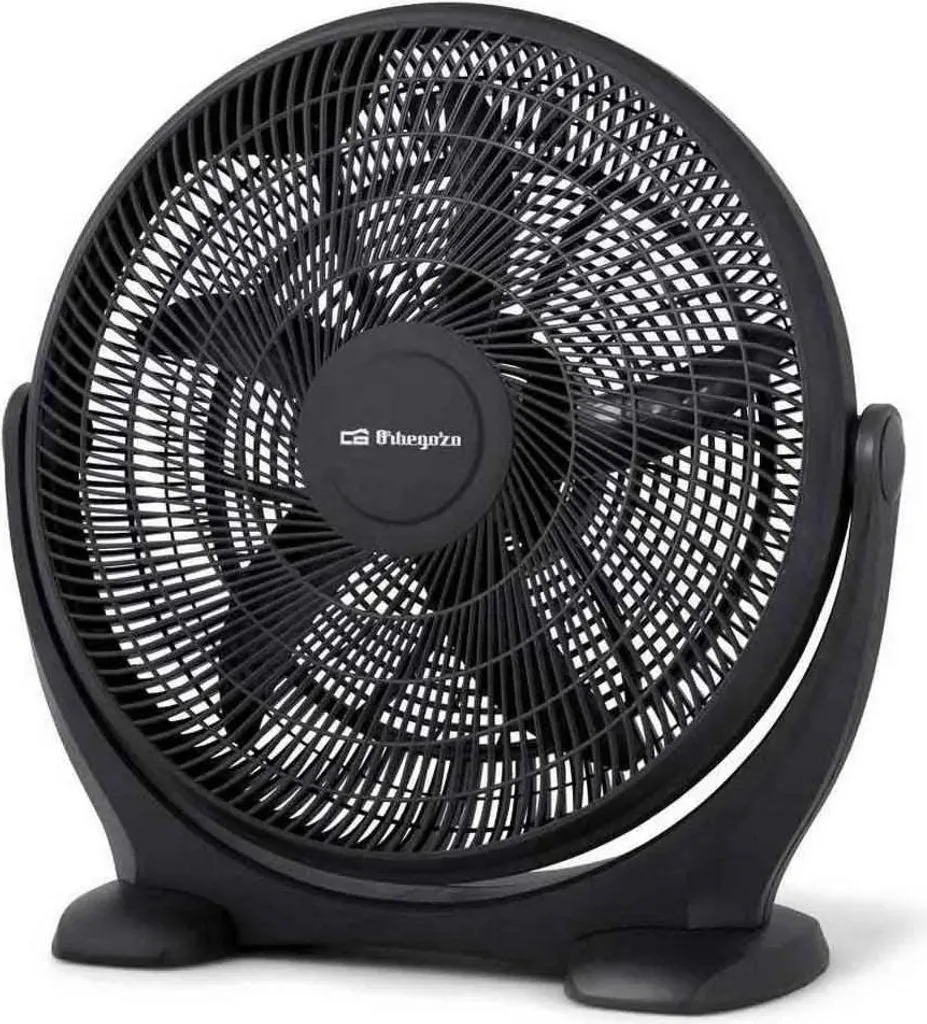 Orbegozo BF 0150 Ventilateur de Sol 80W à 5 Pales 50cm Noir et Gris