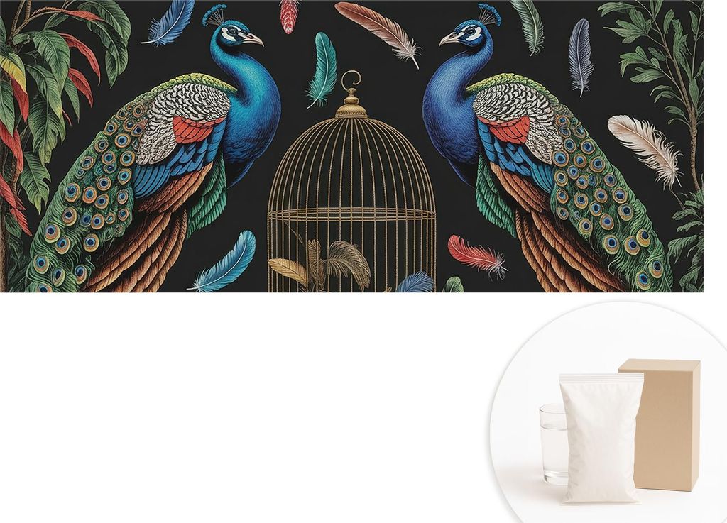 Fototapete - Wandbilder für Wohnzimmer - 208x146 cm - Dekorative Wandfolie - Modernes Design für Wanddekoration - Tapeten für Innenräume - Exot...