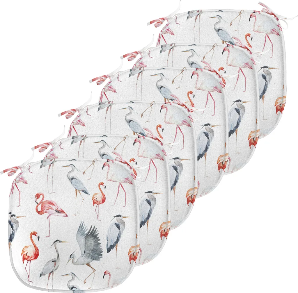 Assise de Chaise Anti-Glisse et Anti-Tache 40x40 cm Motifs Aquarelle