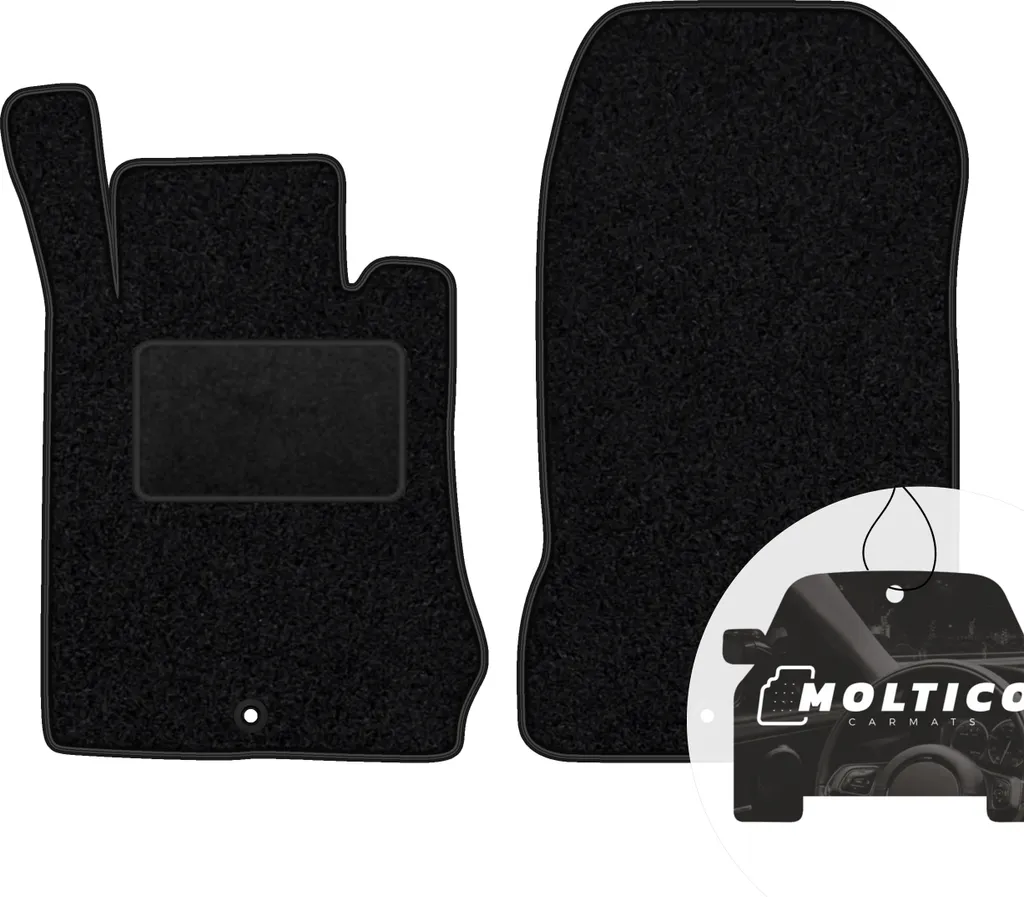 moto-MOLTICO Tappetini anteriori per auto Velours Tappetini per auto neri Set di tappetini per auto 2 pezzi adatto per Mercedes-Benz Classe E W210 1995-2002