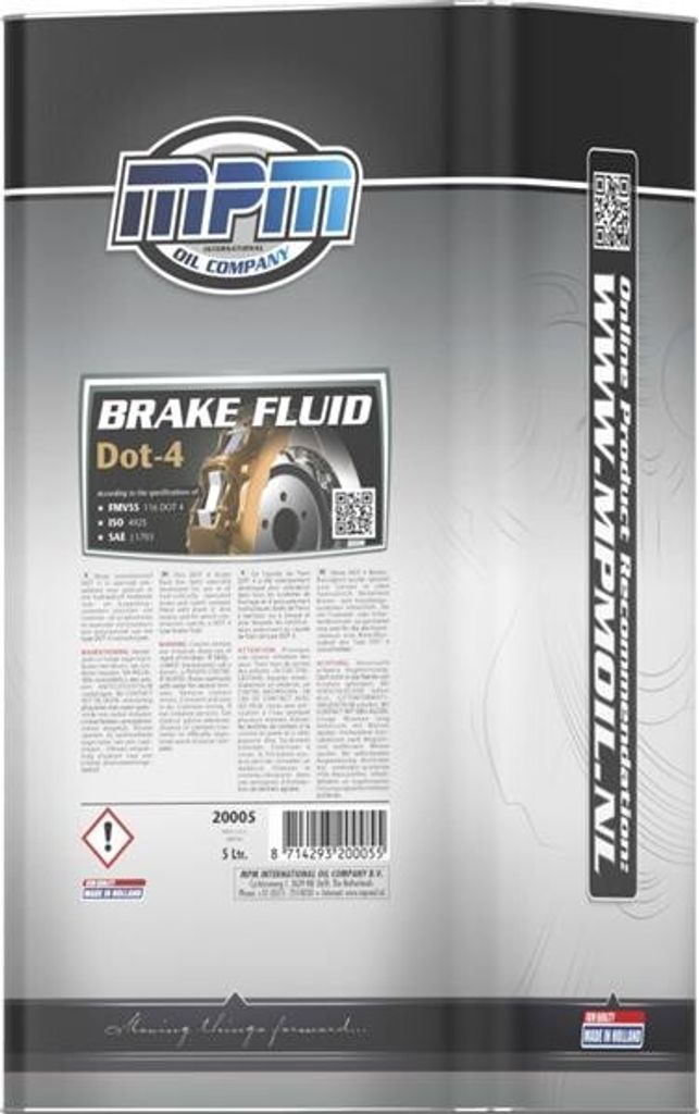 MPM Bremsflüssigkeit Bremsöl + BRAKE FLUID 5Liter
