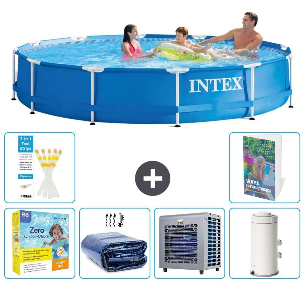 Frame Pool Rund - 366x76 cm - 7-teilig S157