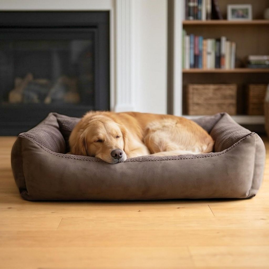 4L Textil TEO Hundekorb mittelgroße Hunde Kuscheliges Produktbild 