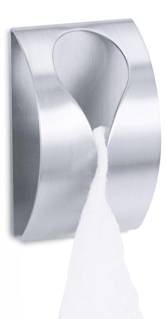 ZACK Edelstahl Handtuchhaken GENIO, Handtuchklemme klebend Produktbild 