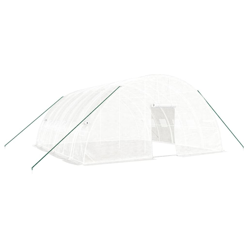 Gewächshaus mit Stahlrahmen Weiß 36 m² 6x6x2,85 m Produktbild 