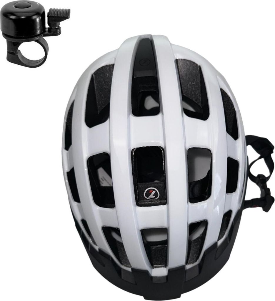 Lazer Fahrradhelm Compact Weiß GR: 54-61 cm inkl. Fahrradklingel