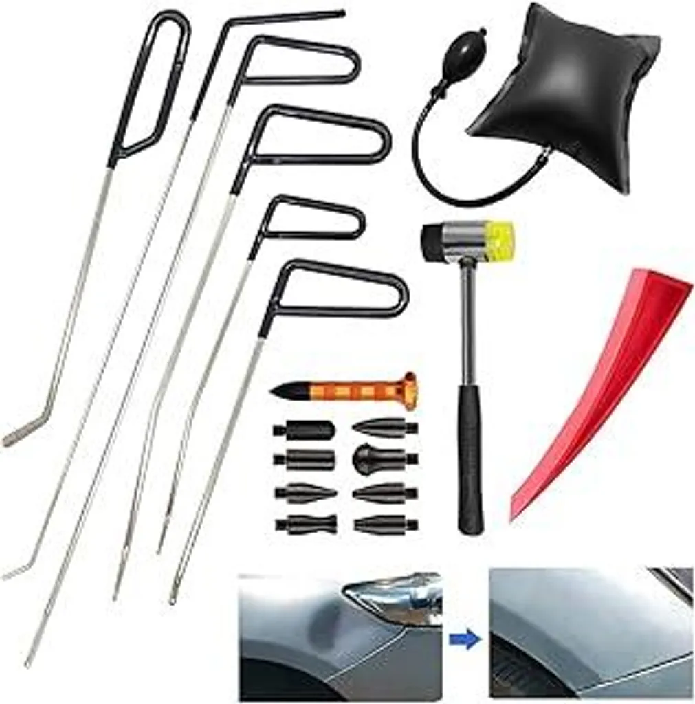 Kit Rimozione Ammaccature Fai-da-Te - Set Estrattori PDR per Auto e Porte