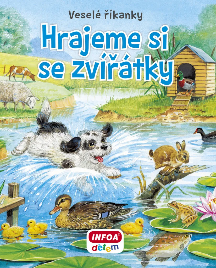 Livre musical pour bébé Hrajeme si se zvířátky avec sons d'animaux