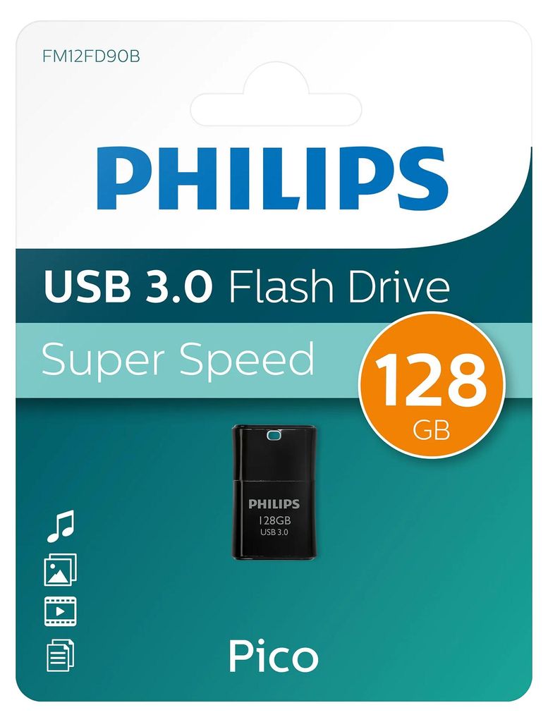 Philips USB-Stick 128 GB USB 3.0 Pico Edition Leserate bis Produktbild 