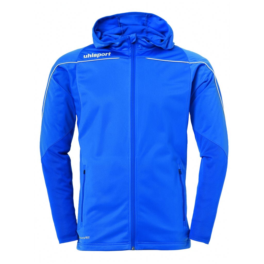 Uhlsport STREAM 23 TRACK HOOD JACKET 140 azurblau/limonengelb