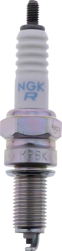 Zündkerzen Set NGK 6x MR8K-9 Zündkerze entstört, 19,0mm Langgewinde Ø 10,0mm Hex 16,0mm, 2-Massen-Elektrode Elektrodenabstand 0,90mm, Wärmewer...