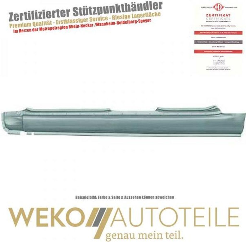 Einstiegblech links DIEDERICHS 9648041 für PEUGEOT