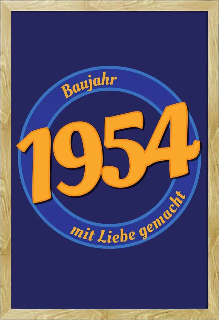 Cornice Shinsuke Maxi MDF Faggio con Poster 1954 - Qualità e Durata
