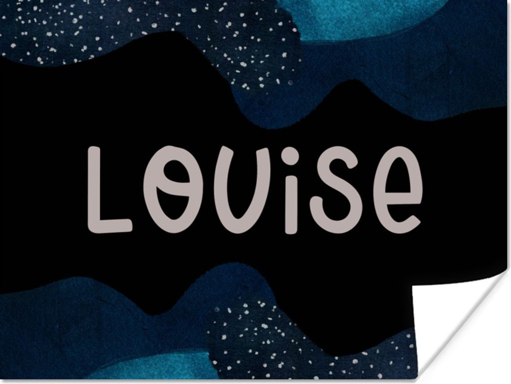 MuchoWow Poster Louise - Pastell - Mädchen 120x90 cm - Wandbild