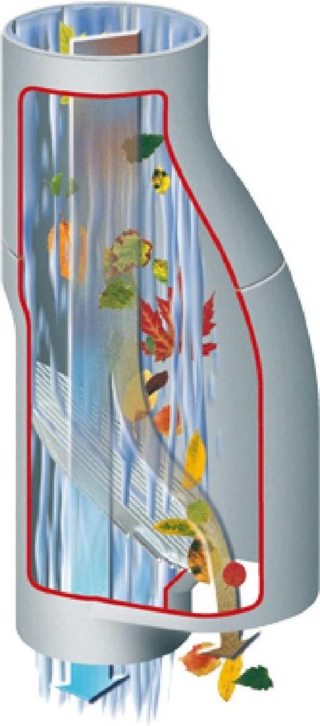 Graf Garantia Laubabscheider grau für Wasserbehälter, Selbstreinigend, robust