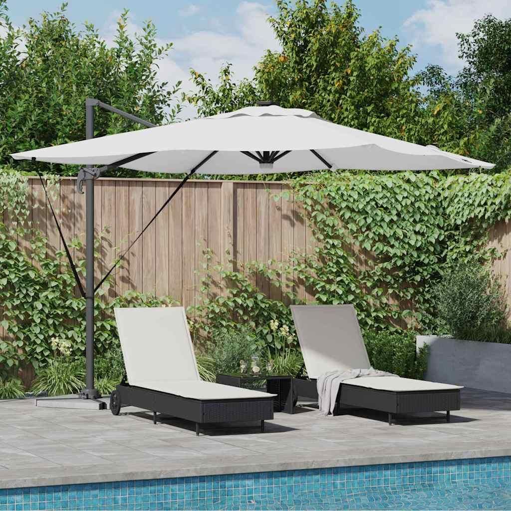 2025 Moderne Roma Parasol Beige 286 x 285 x 270 cm Aluminium und Polyester - Sonnenschirme,Design 1855596 1parcel