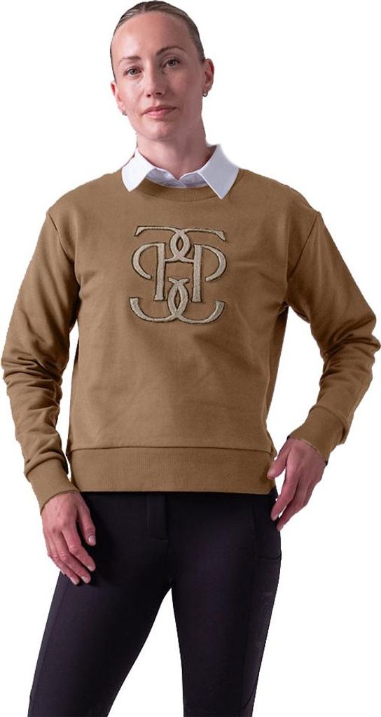 Ps Of Sweden Karla Monogram Damen-sweatshirt Braun XS Damen Braun XS