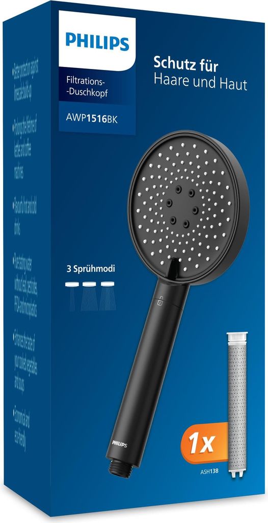 Philips Duschkopf Filter Haushalt Water Schutz für Haut Haare Entfernung effektiv Food