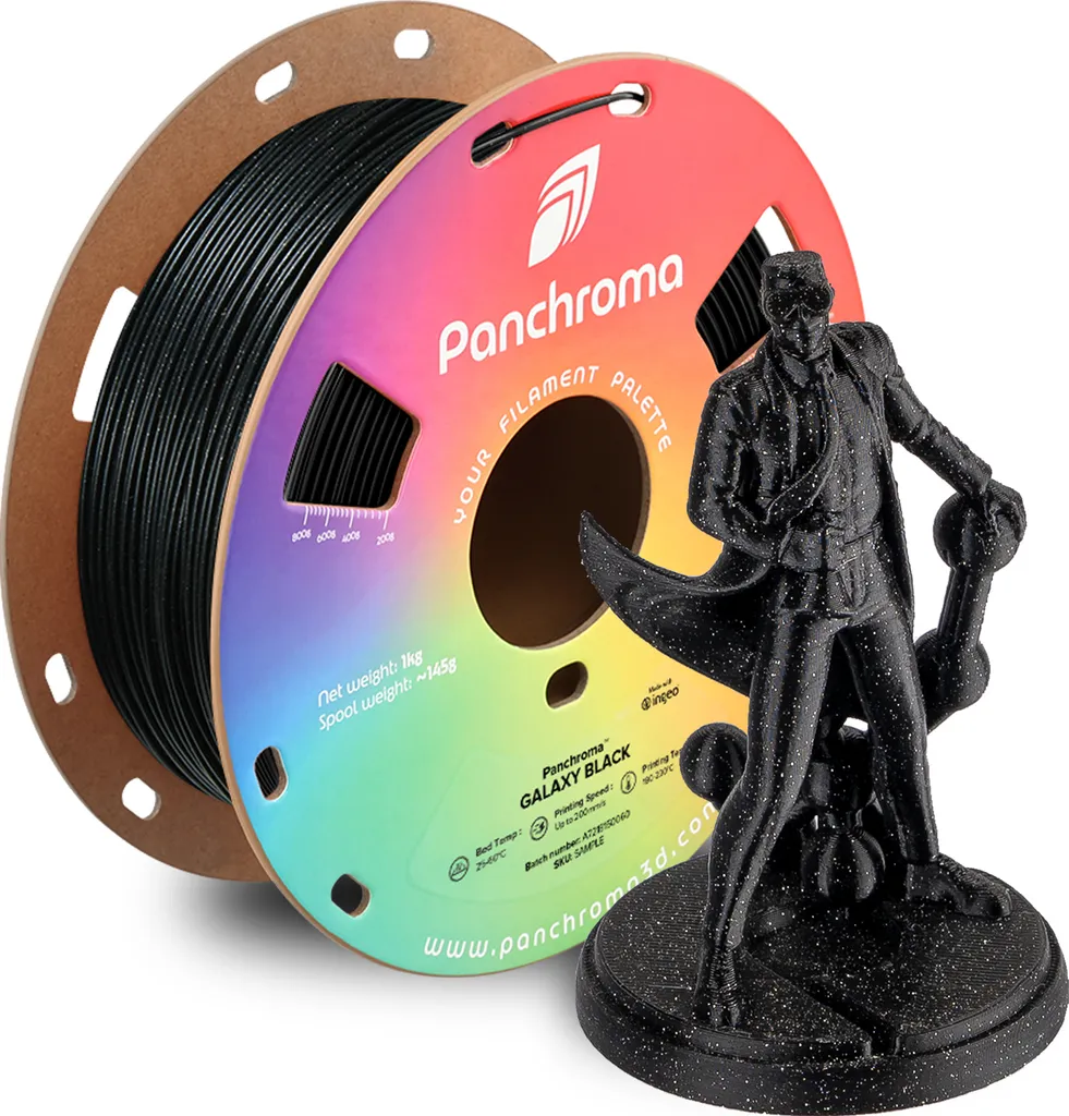 Polymaker Panchroma PLA Galaxy CA02024 - Filamento 3D Nero Stellato