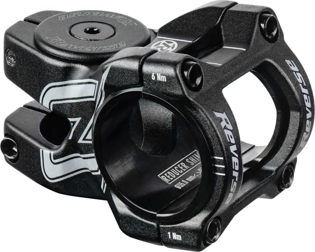 Potence VTT rigide 35mm E-Black ONE D-2 en aluminium noir et gris