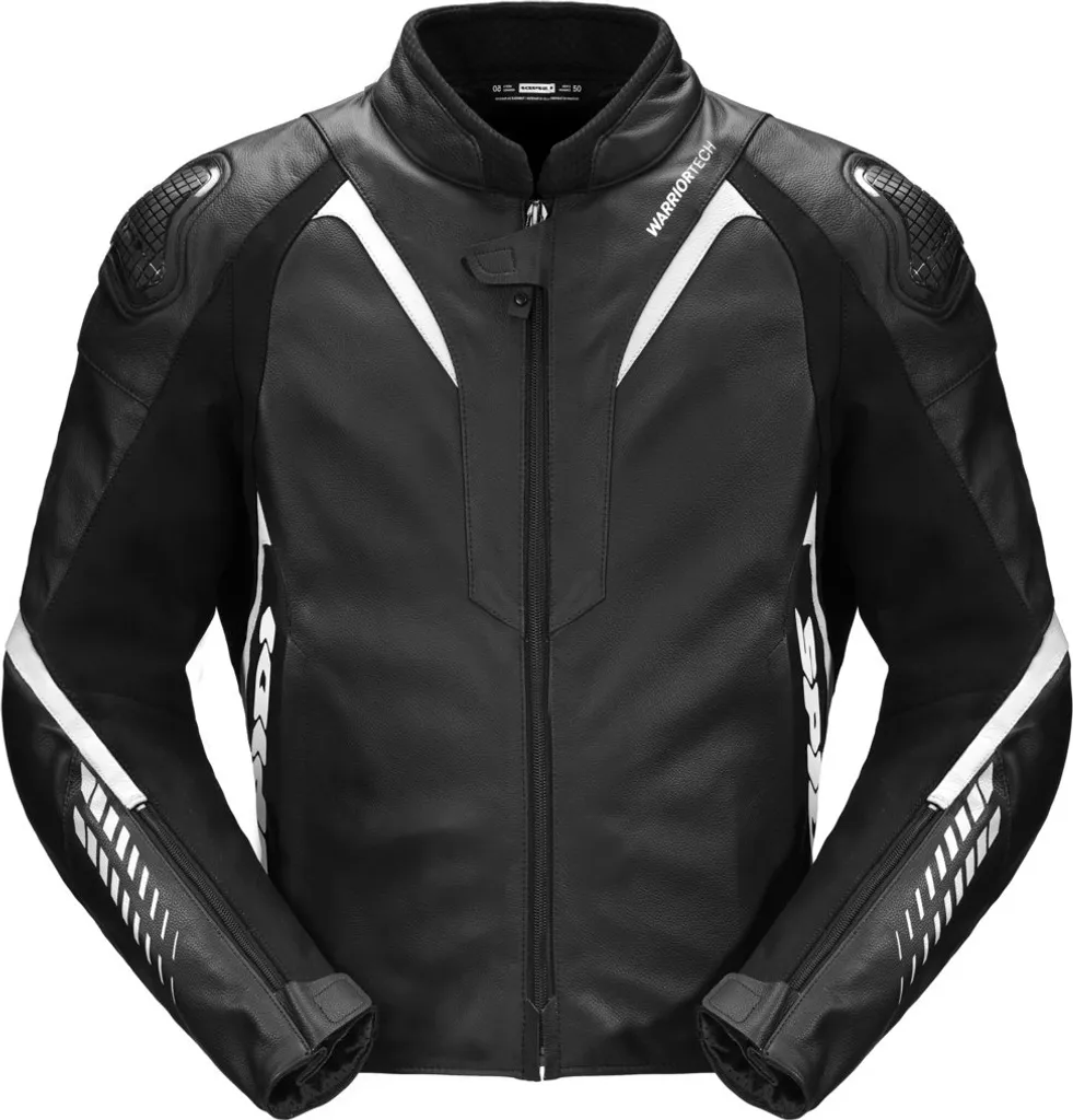 Blouson Spidi NKD-1 Cuir perforé et protections Warrior - Noir 48