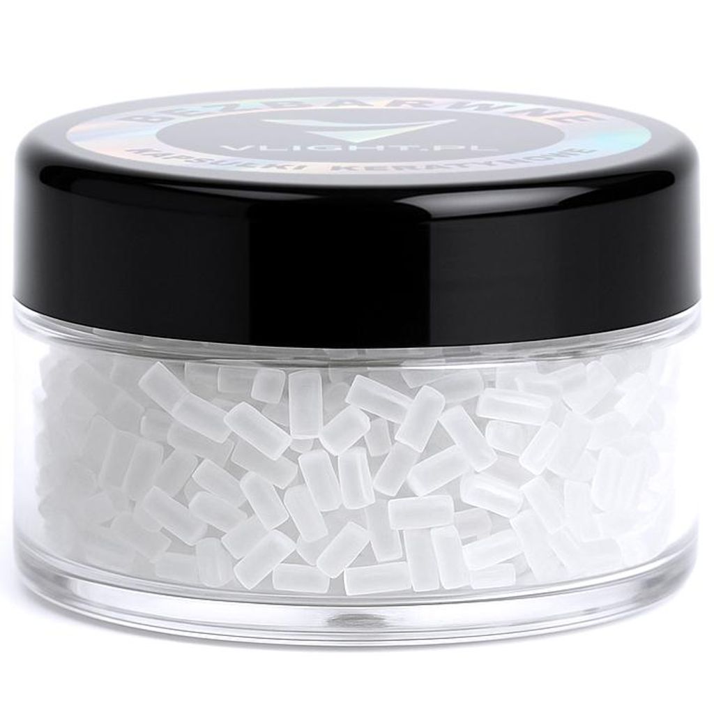 V-LIGHT KERATIN Transparente Keratinkapseln, italienische Keratin-Haarverlängerungen, 10 g