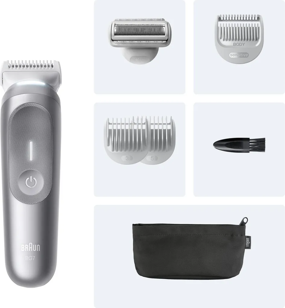 Braun Series 7 BG7550 Tondeuse Corps Homme Précise et Douce