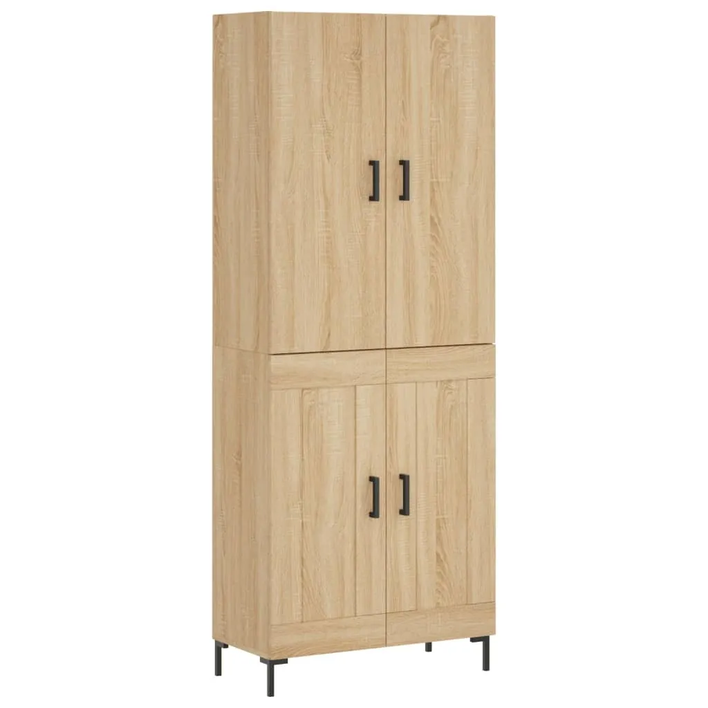 Mobile Alto vidaXL Quercia Sonoma 180cm Credenza Salotto Moderna - 2