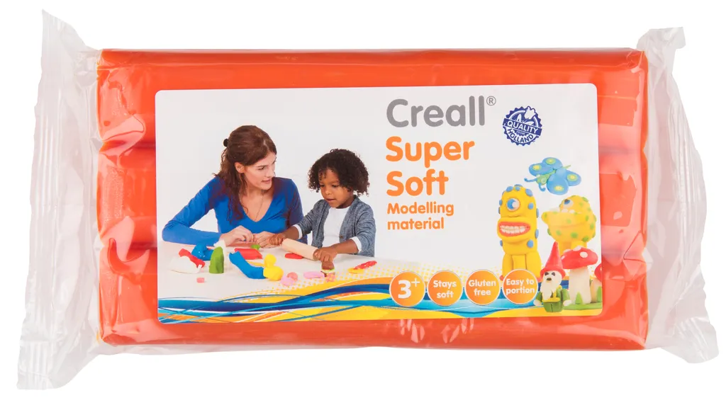 Pâte à modeler orange ultra souple Creall 500g pour loisirs créatifs